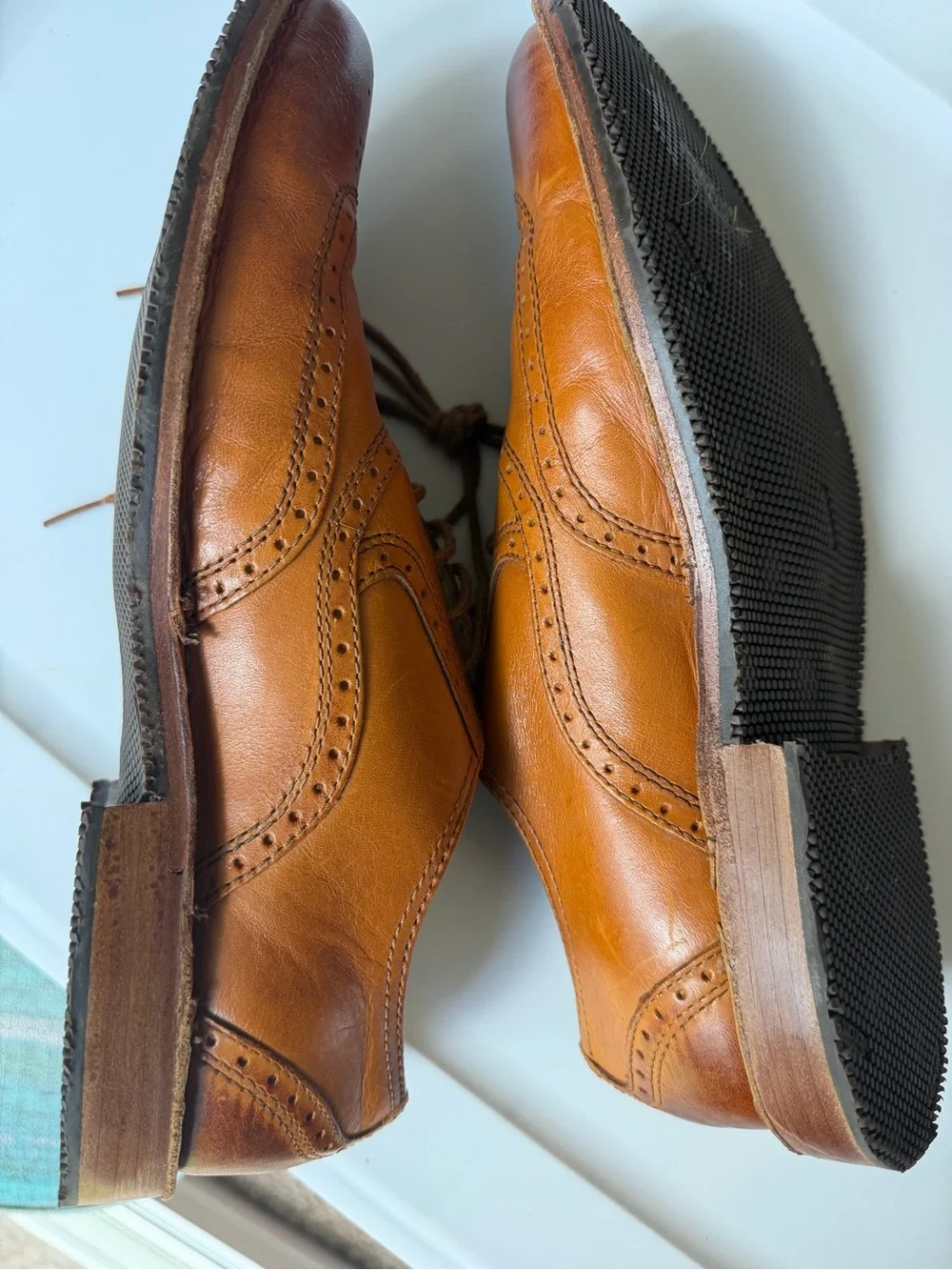 Make offer! Vintage Sebago Men’s Tan Leather Wingtip Oxfords. RARE